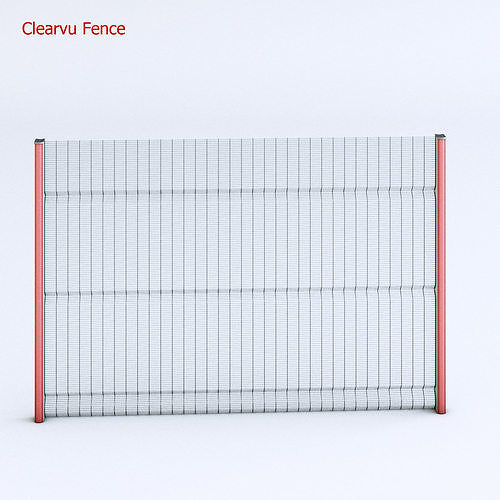 Clearvu Metal Wire Fencing System 3D model
