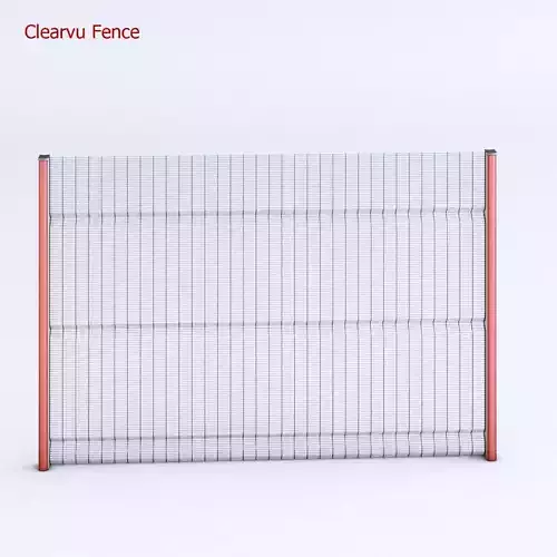 Clearvu Metal Wire Fencing System 3D model