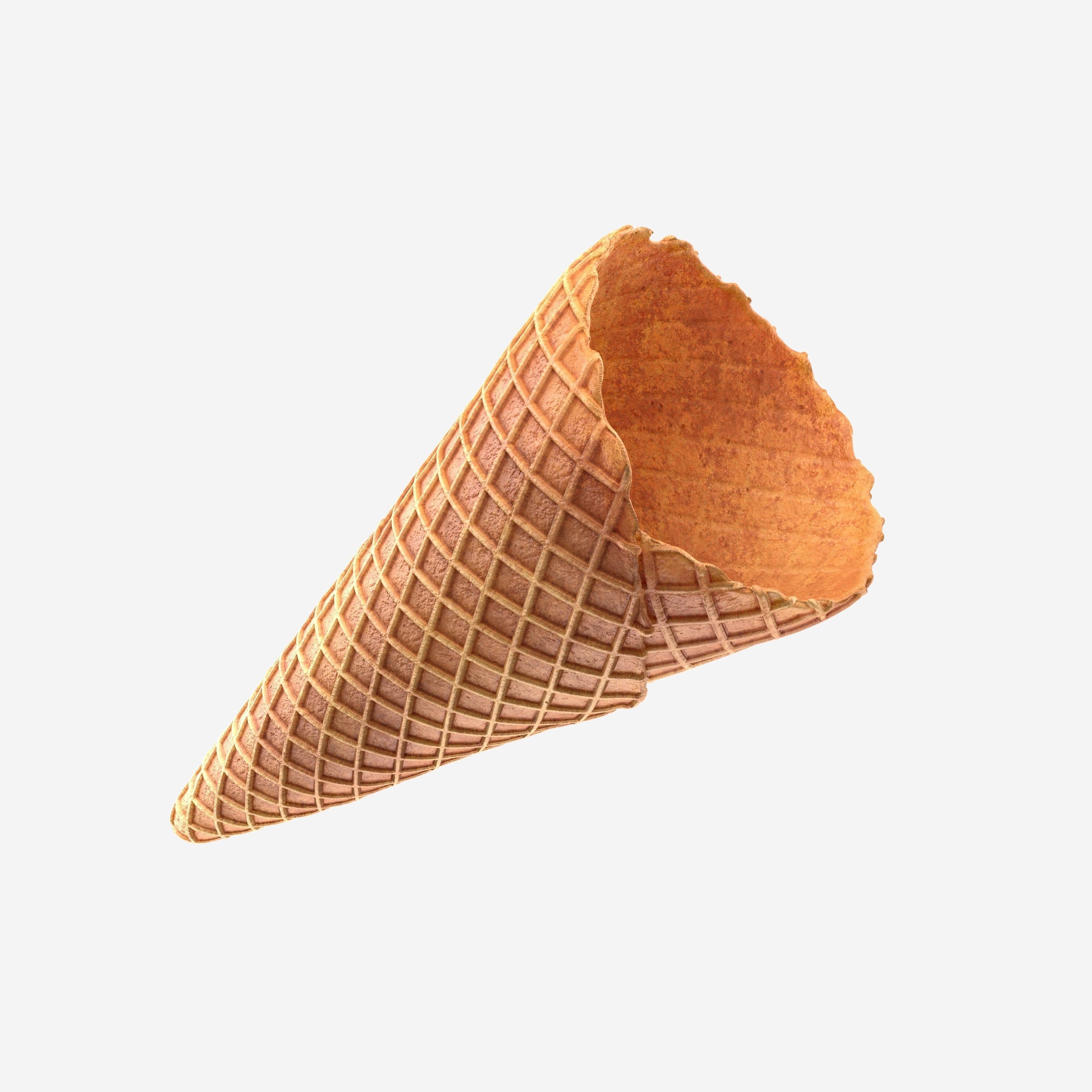 Ice cream cone 3D model_4