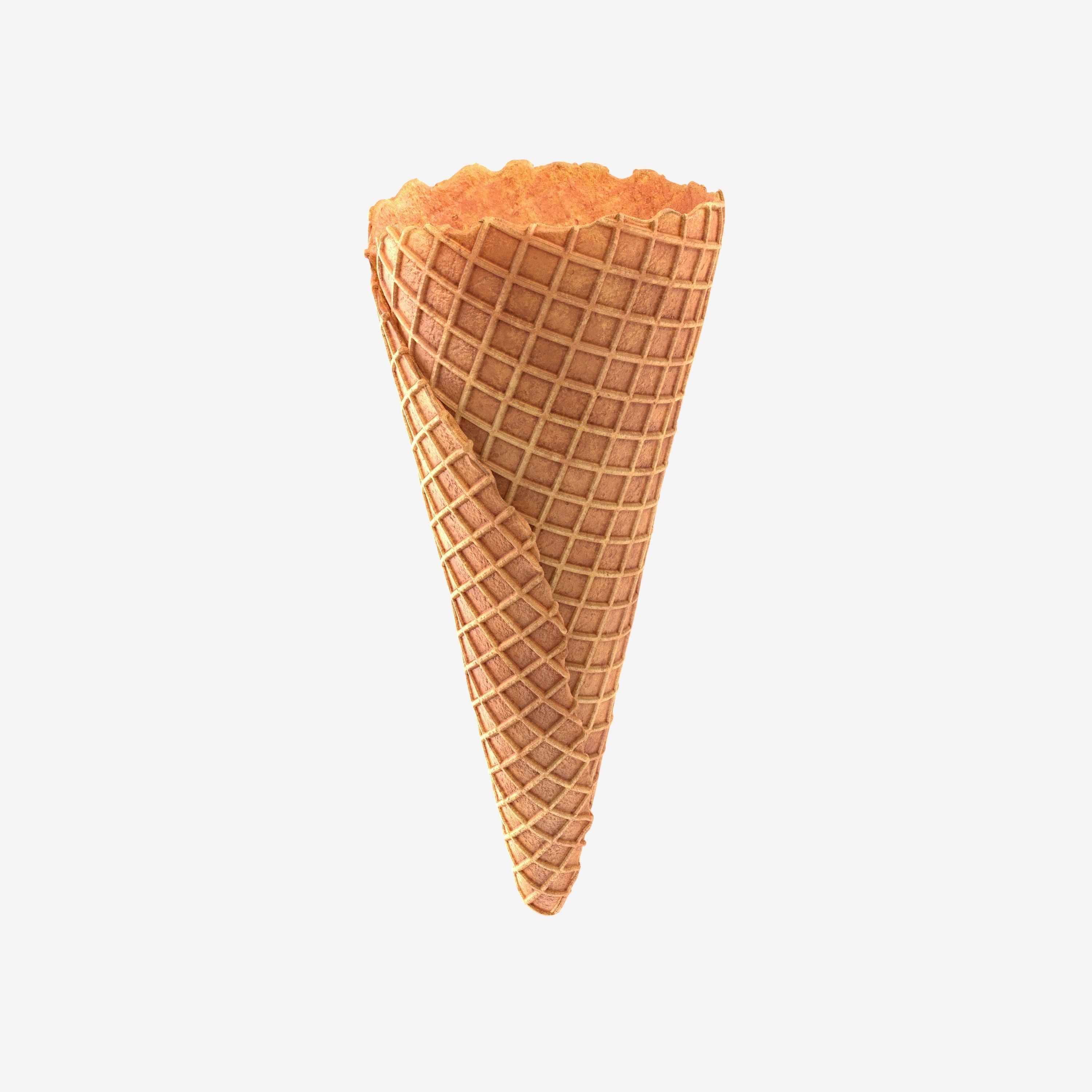 Ice cream cone 3D model_1