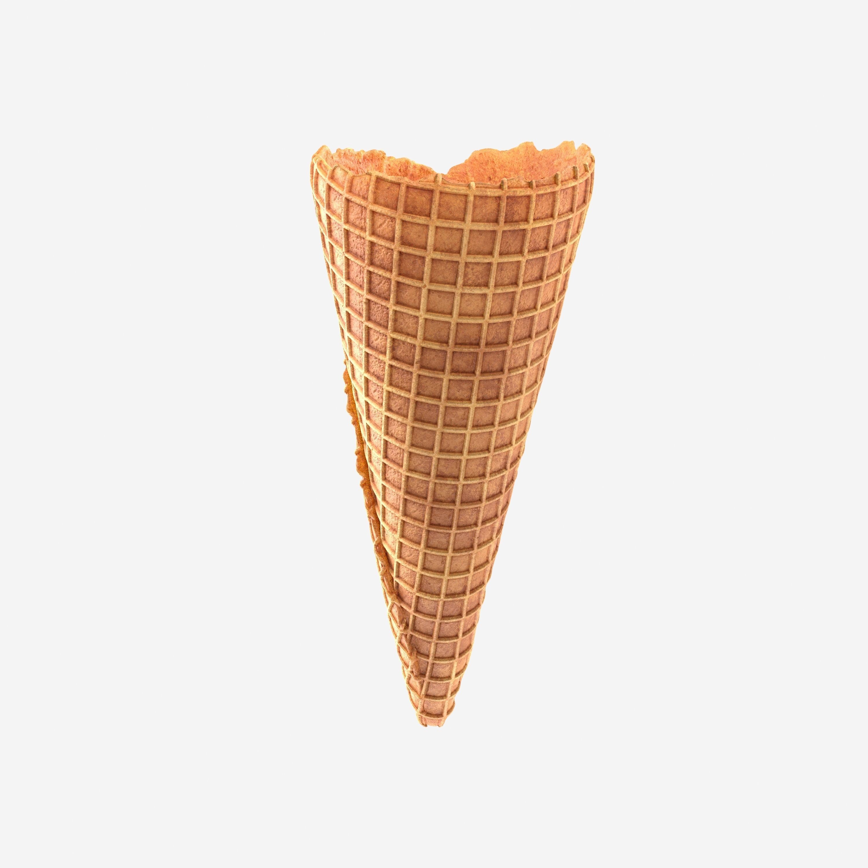 Ice cream cone 3D model_2