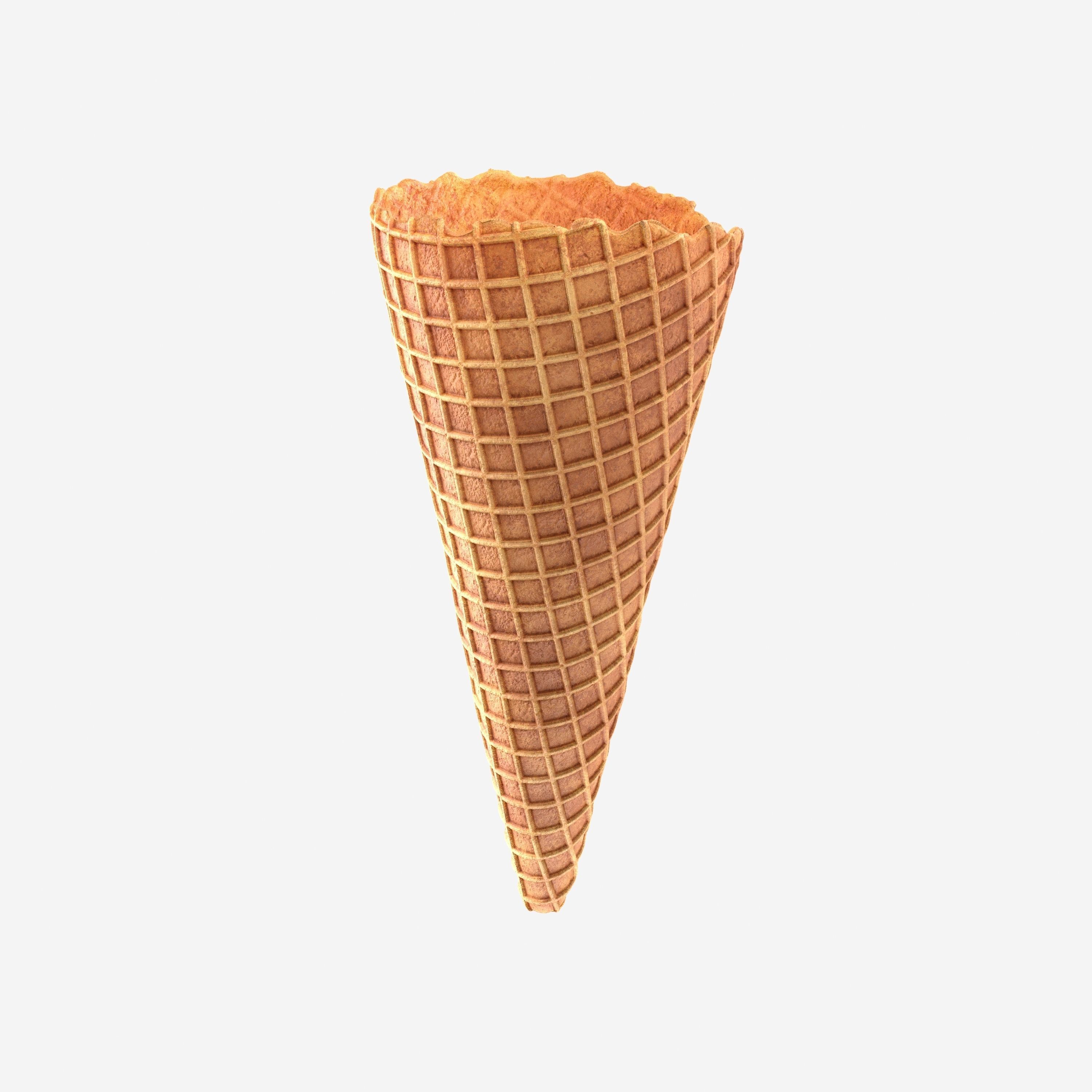 Ice cream cone 3D model_3