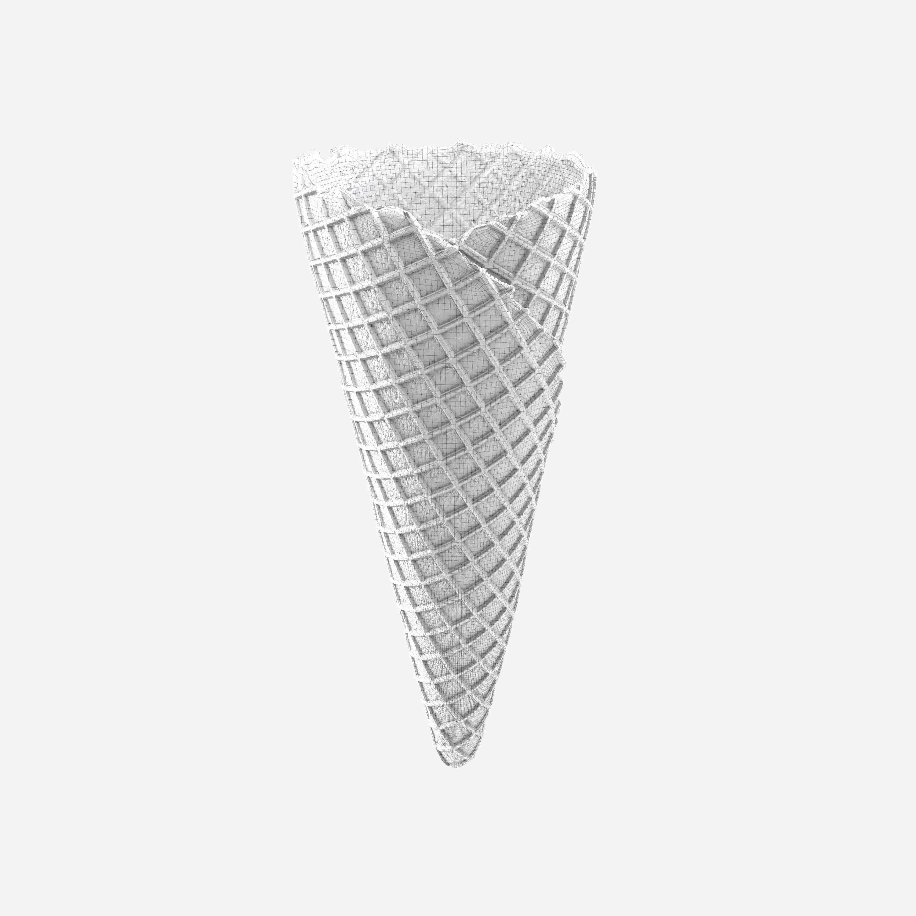 Ice cream cone 3D model_6