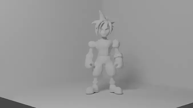 Cloud Strife figure for 3d printing