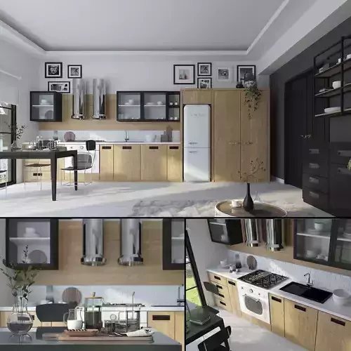 Hygge Kitchen 3D model