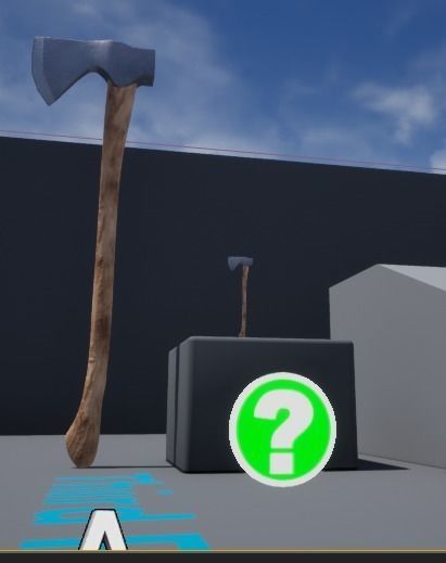 Game-ready Axe robot holding Free low-poly 3D model_1