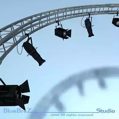 Round truss 3D model