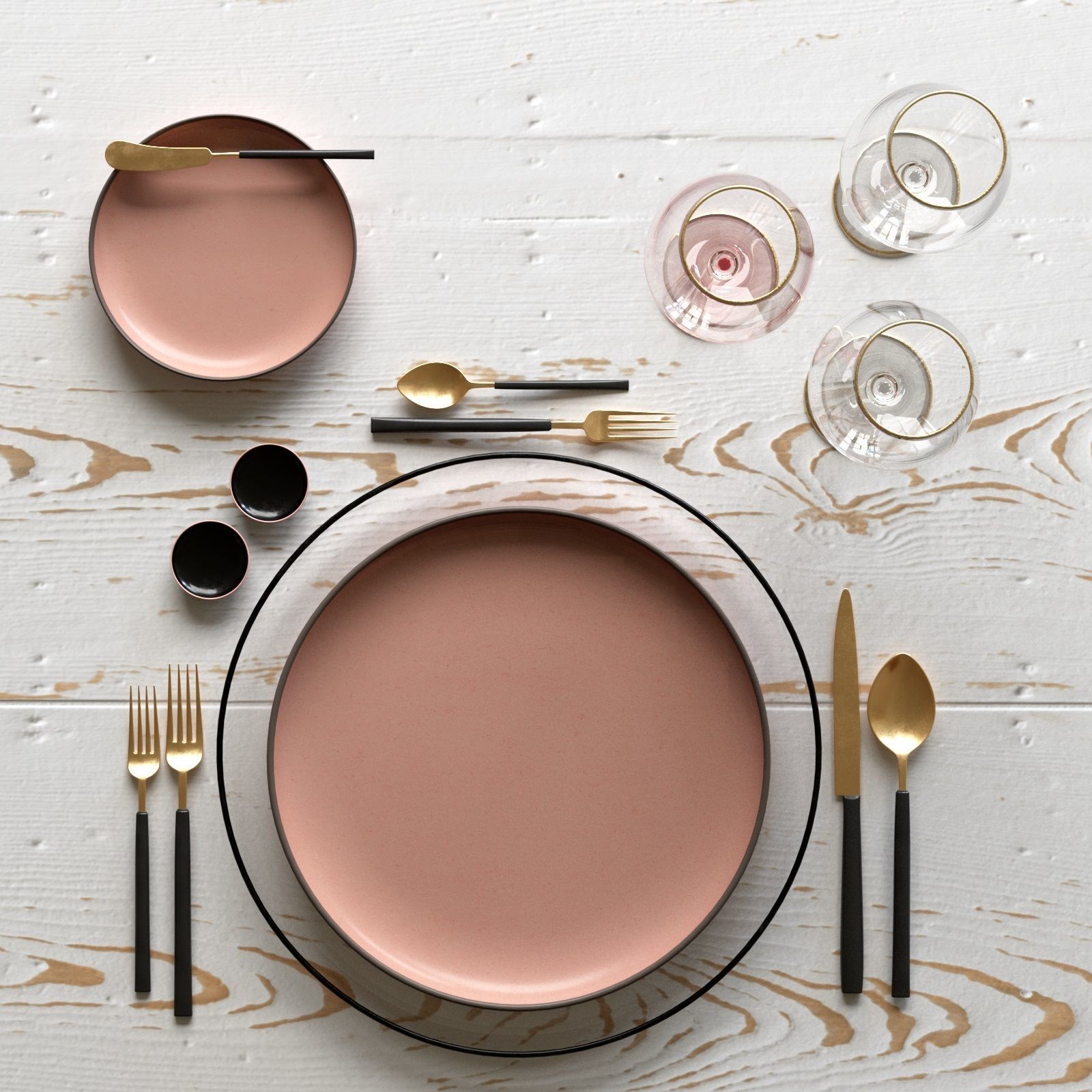 Table Setting Collection 3D model_5