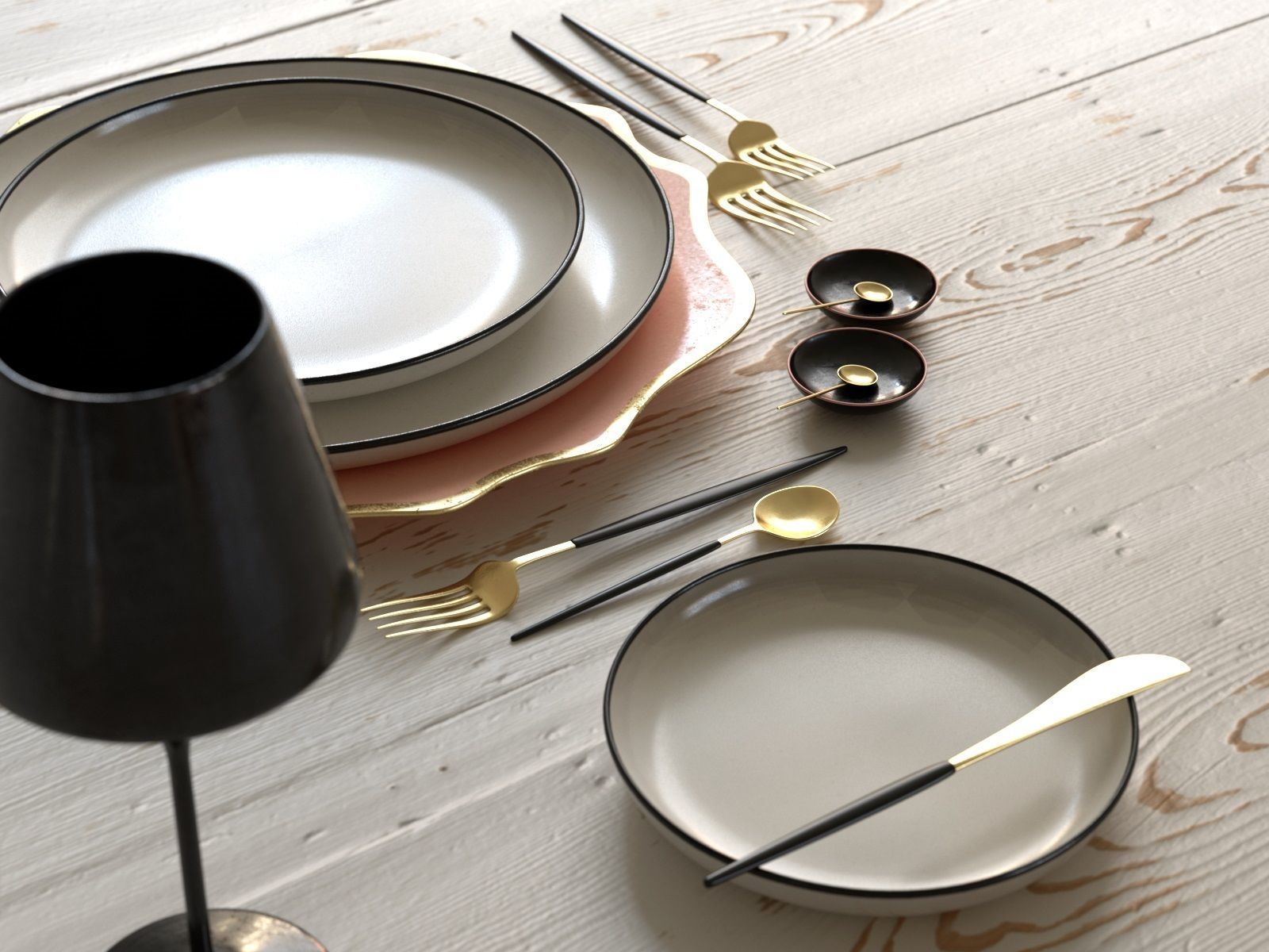 Table Setting Collection 3D model_23