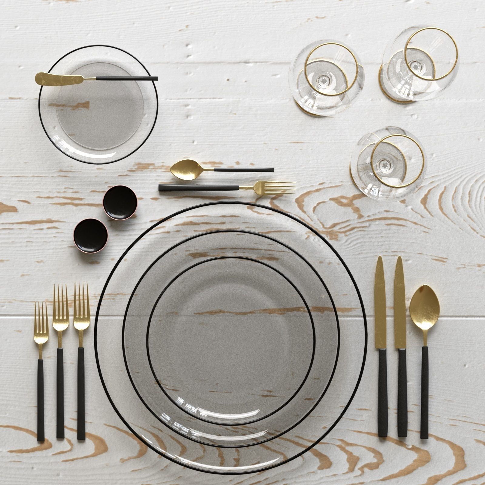 Table Setting Collection 3D model_8