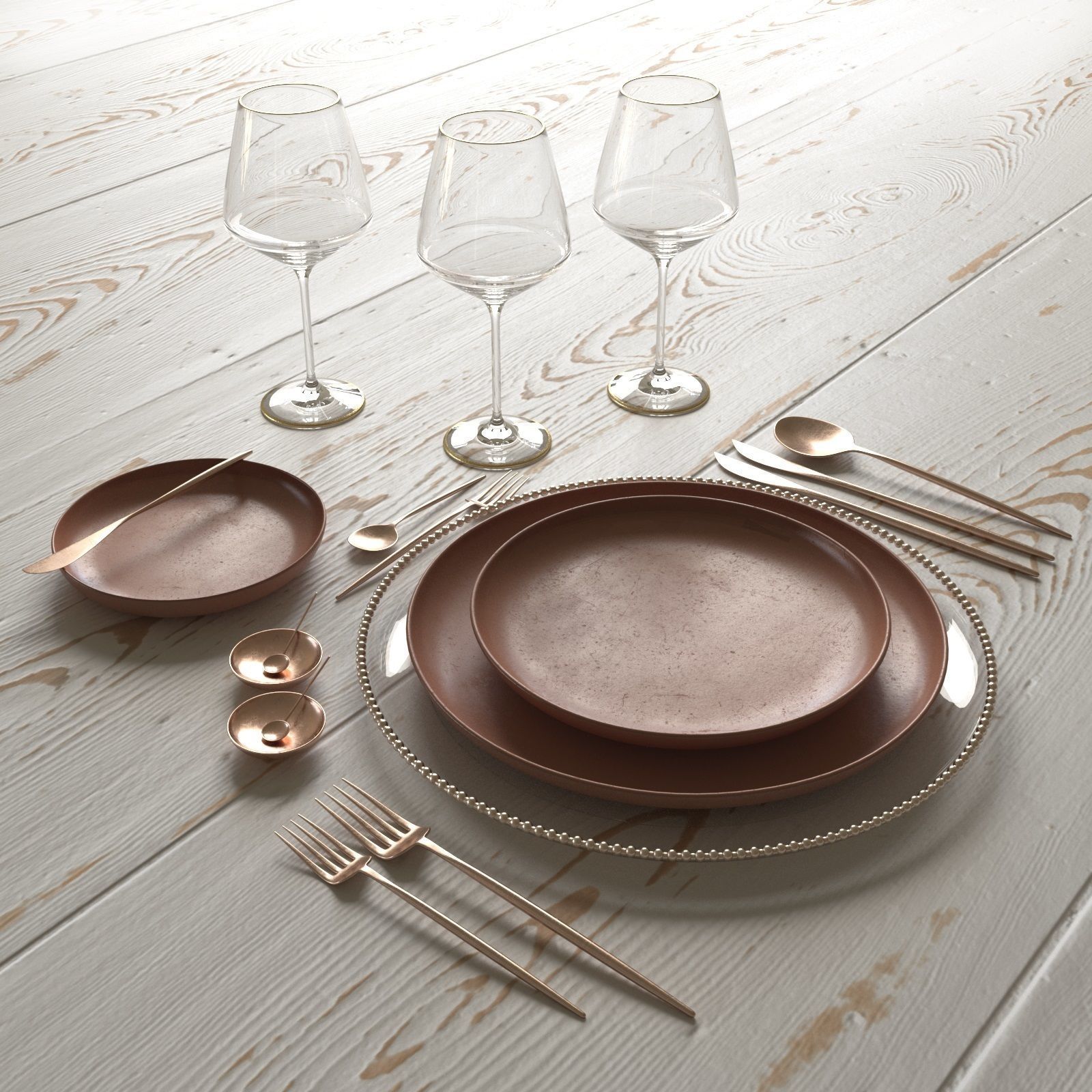 Table Setting Collection 3D model_3
