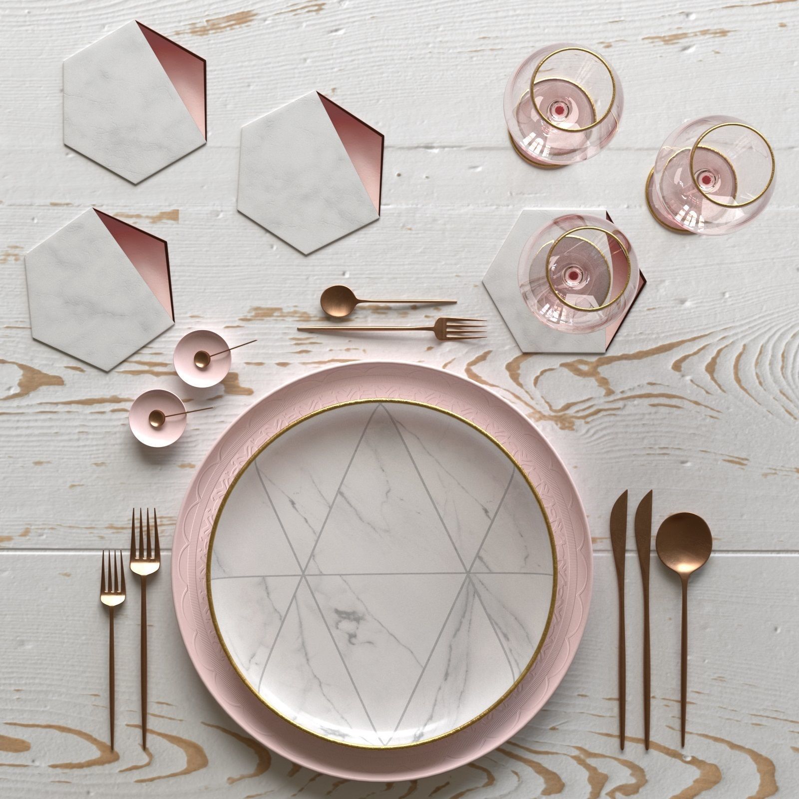 Table Setting Collection 3D model_18