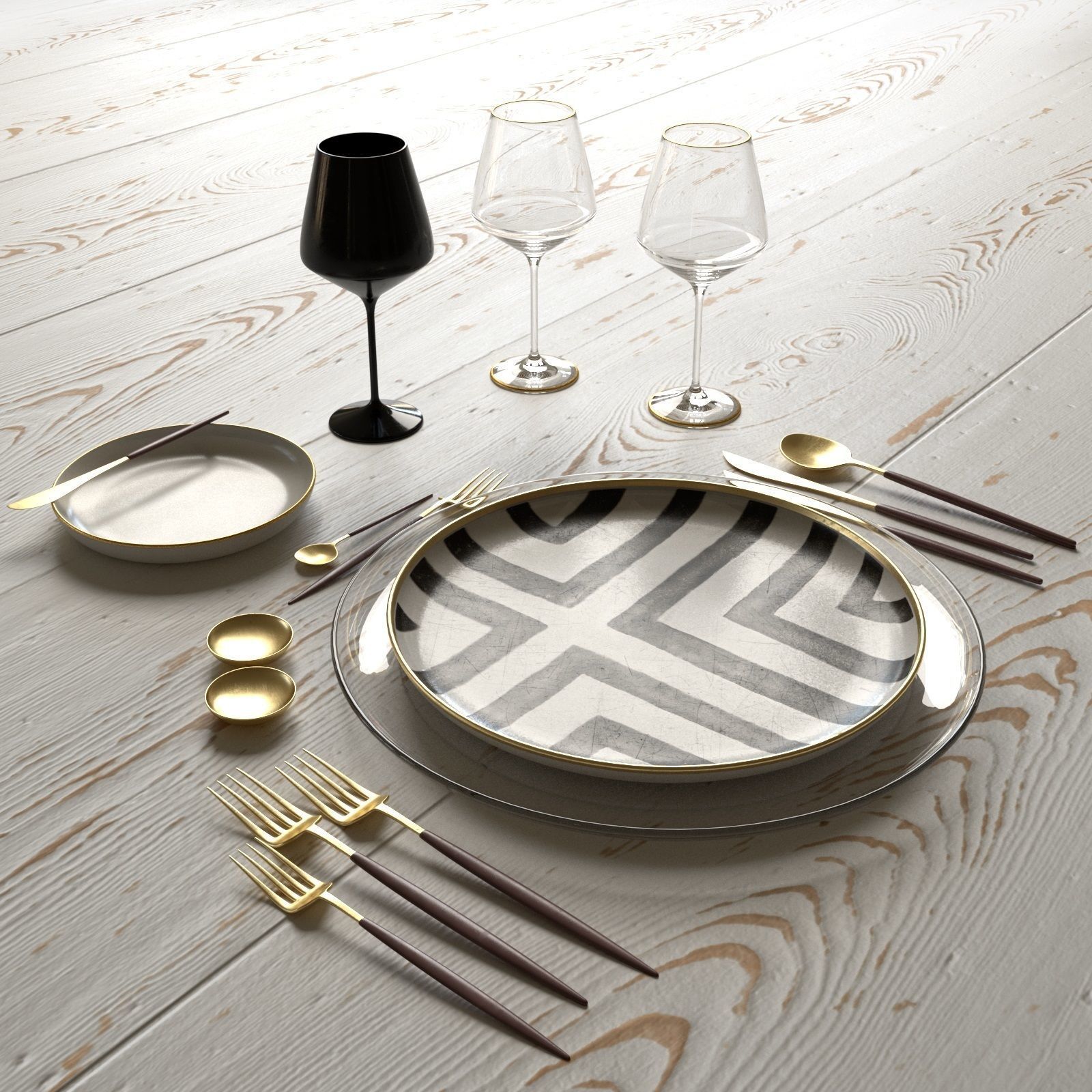 Table Setting Collection 3D model_13