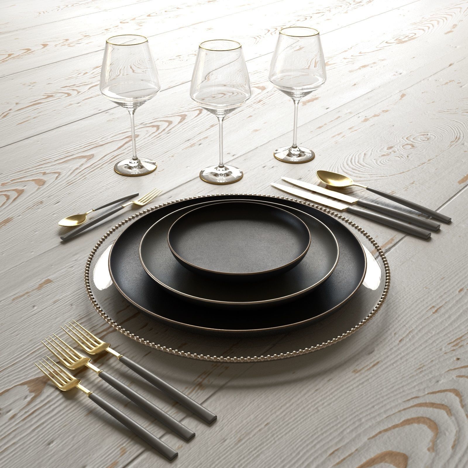 Table Setting Collection 3D model_16