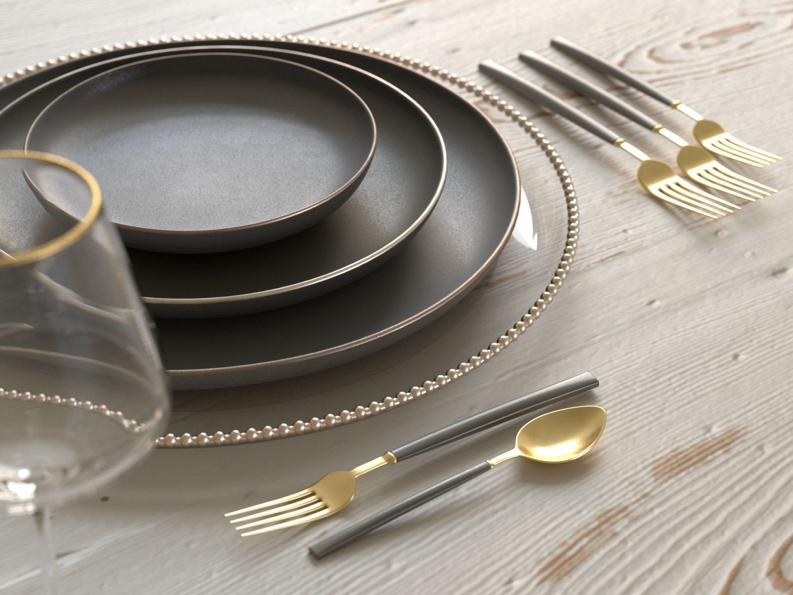 Table Setting Collection 3D model_17