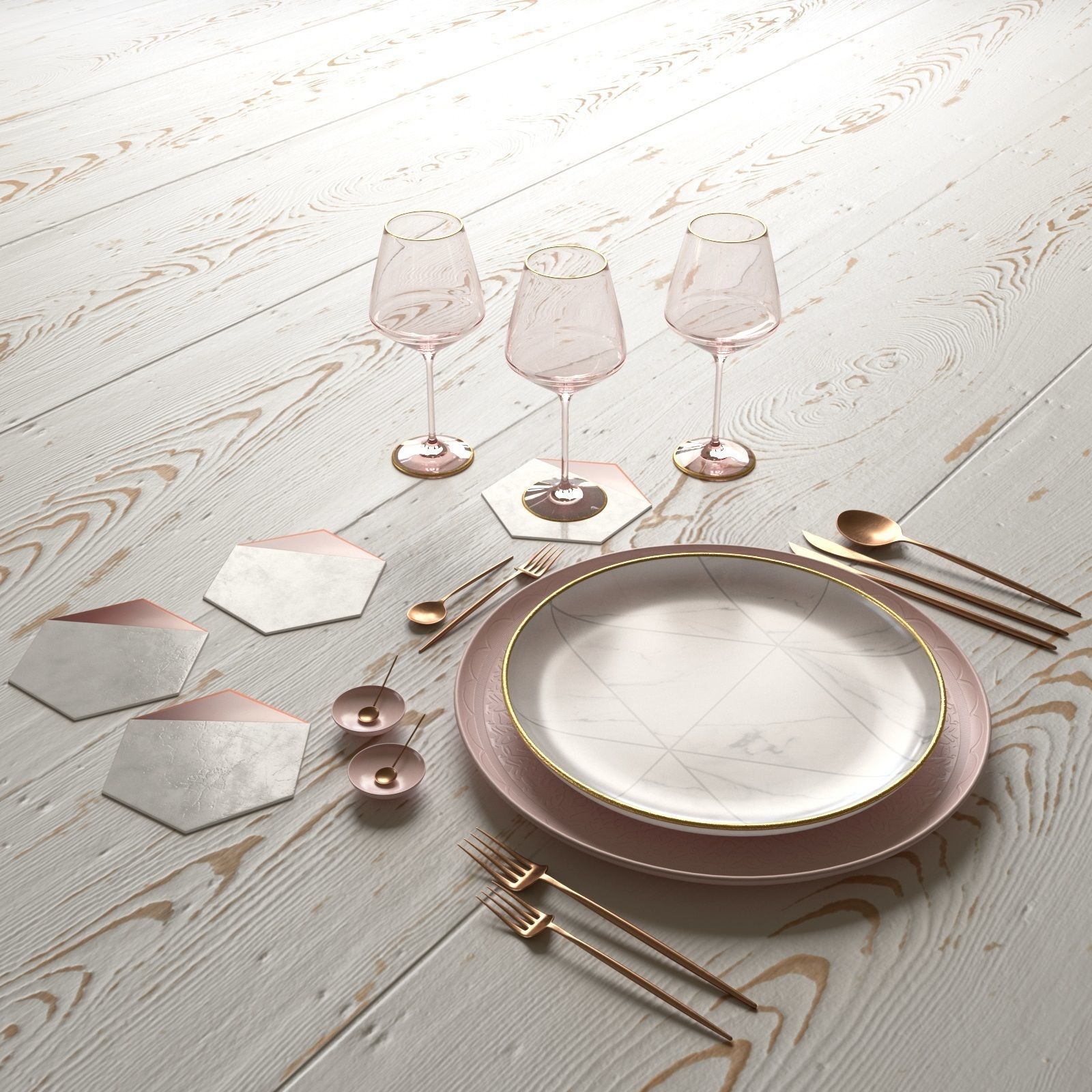 Table Setting Collection 3D model_19
