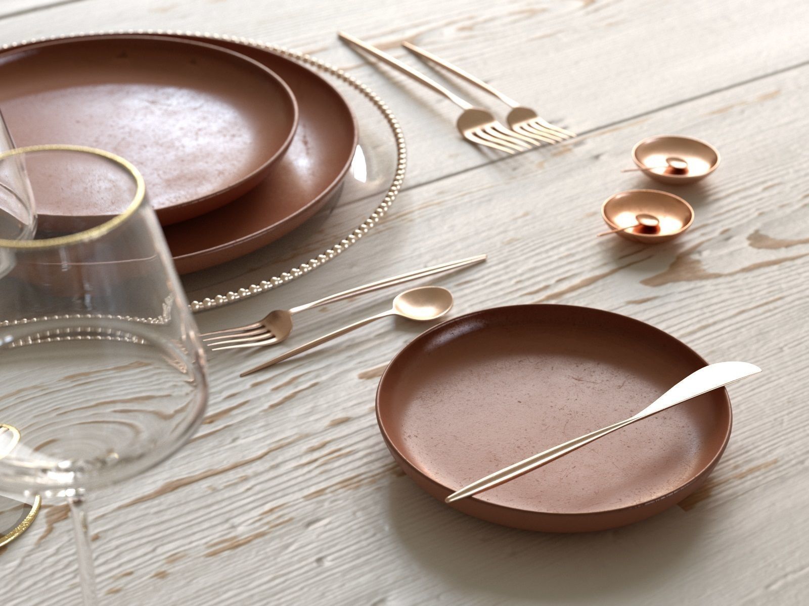 Table Setting Collection 3D model_4