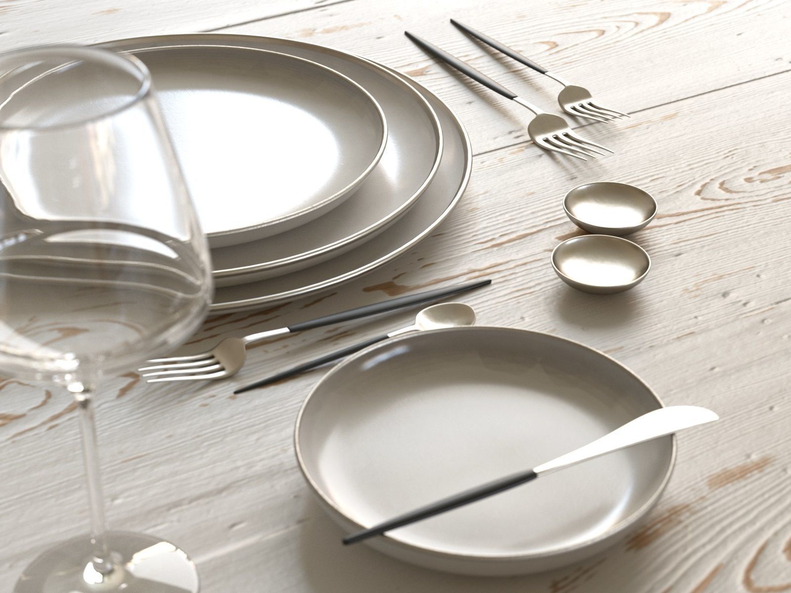 Table Setting Collection 3D model_27