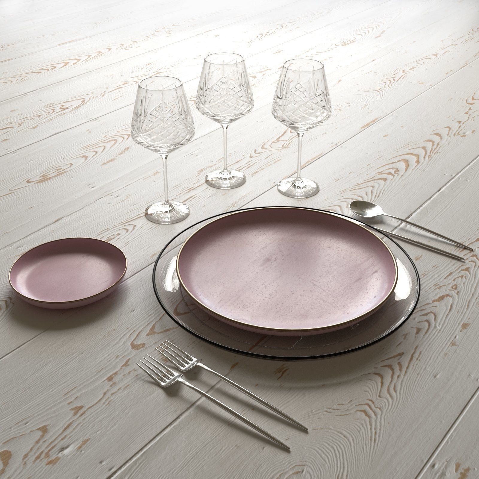 Table Setting Collection 3D model_29