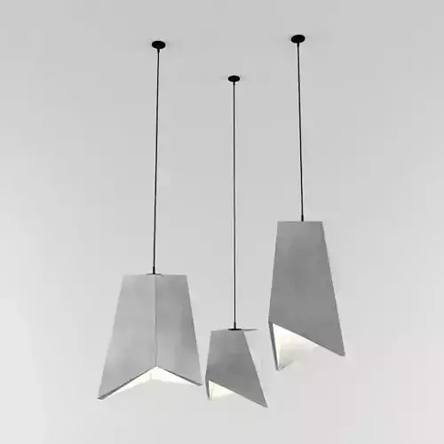 Concrete pendant light