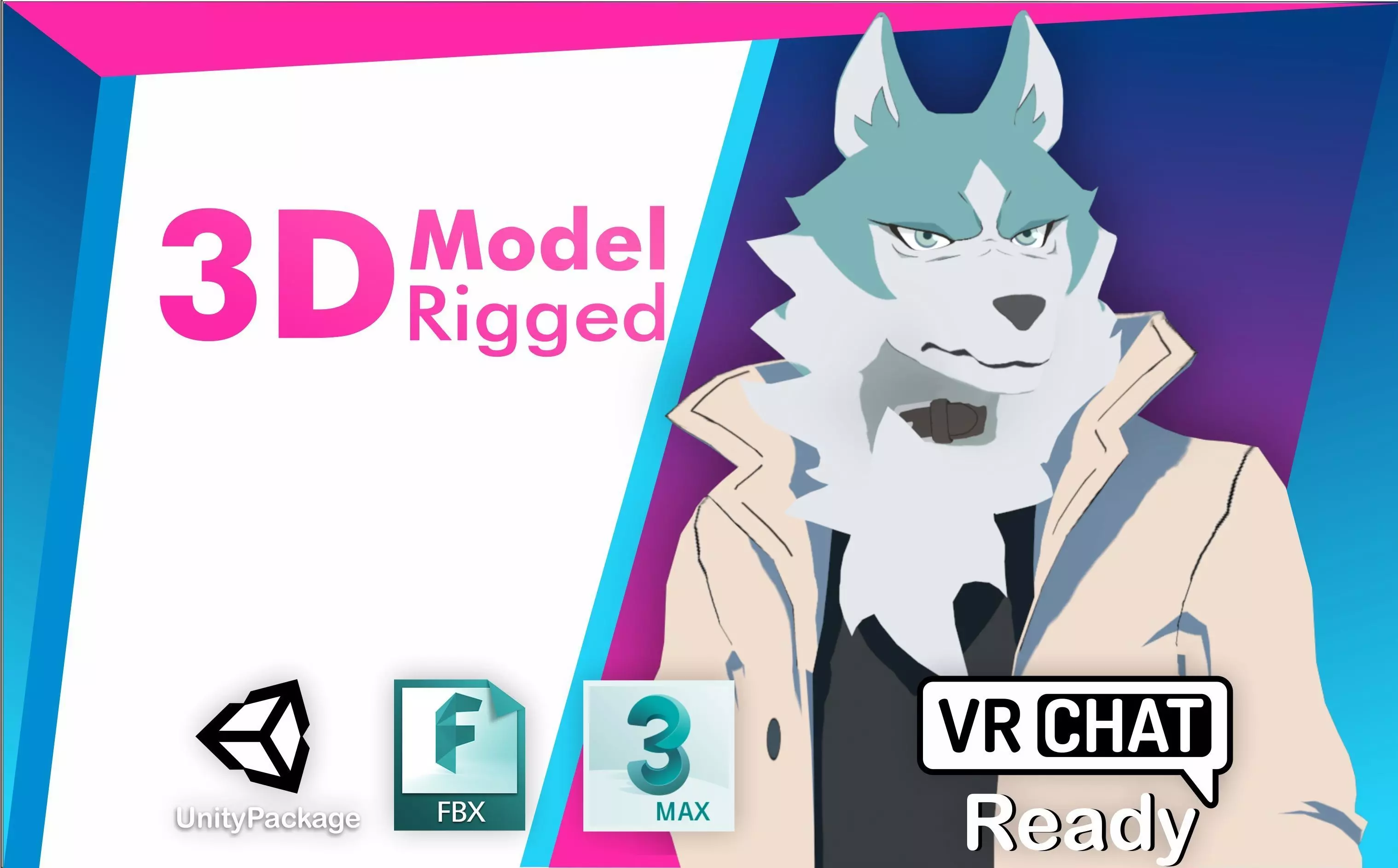 Shirou Oogami Brand New Animal 3D model_0