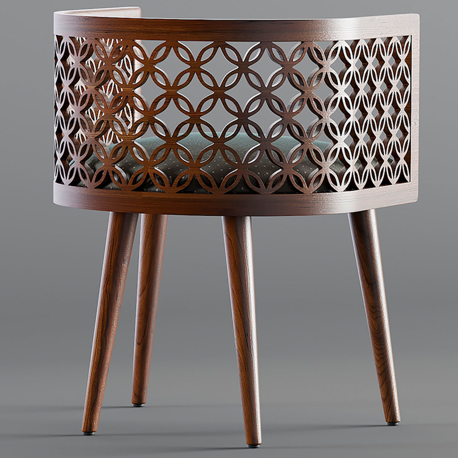 Arabesque Dining Chair 3D model_1