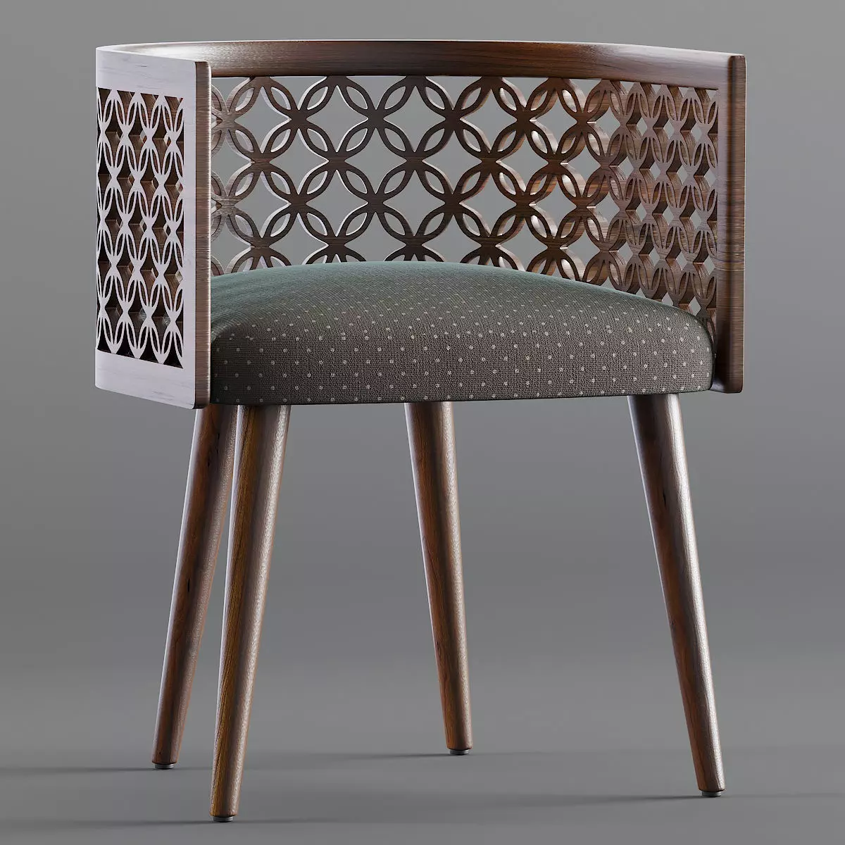 Arabesque Dining Chair 3D model_0