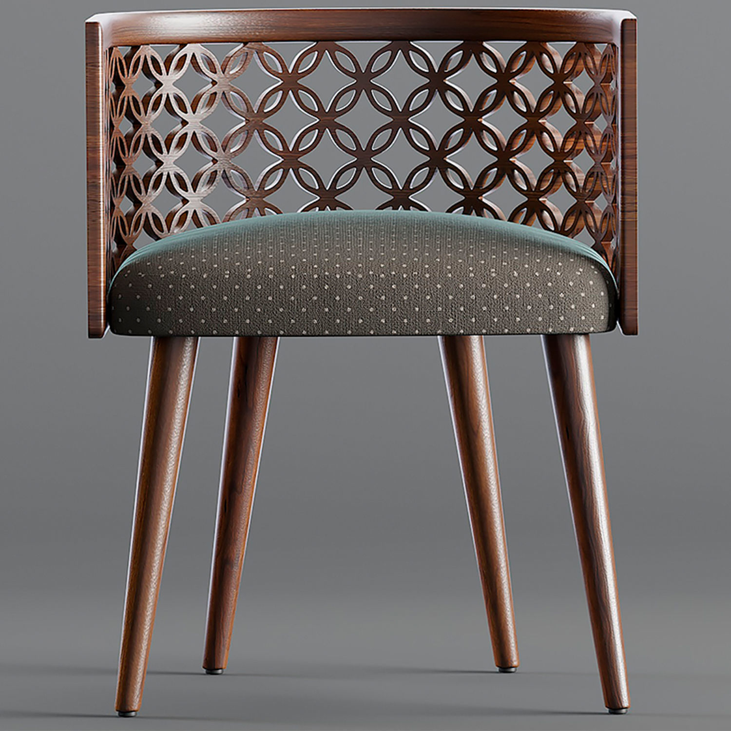 Arabesque Dining Chair 3D model_3
