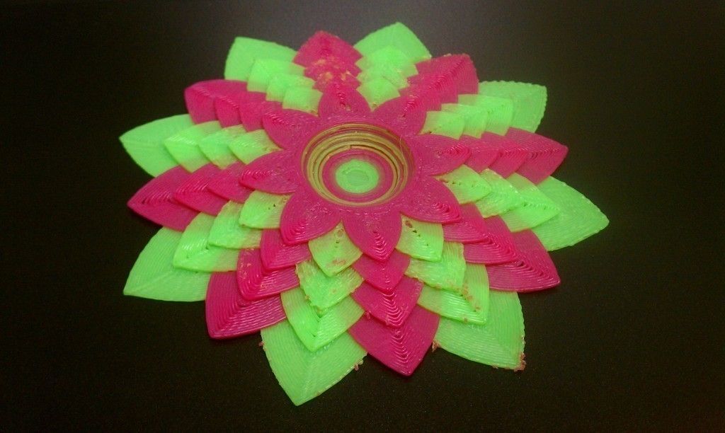 Lotus Flower Free 3D print model_2