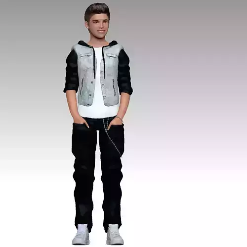 3D model Justin Bieber 3D print model