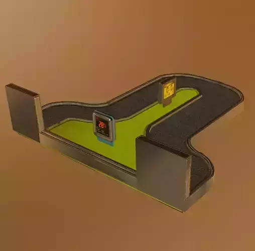 Scaner machine Low-poly 3D model