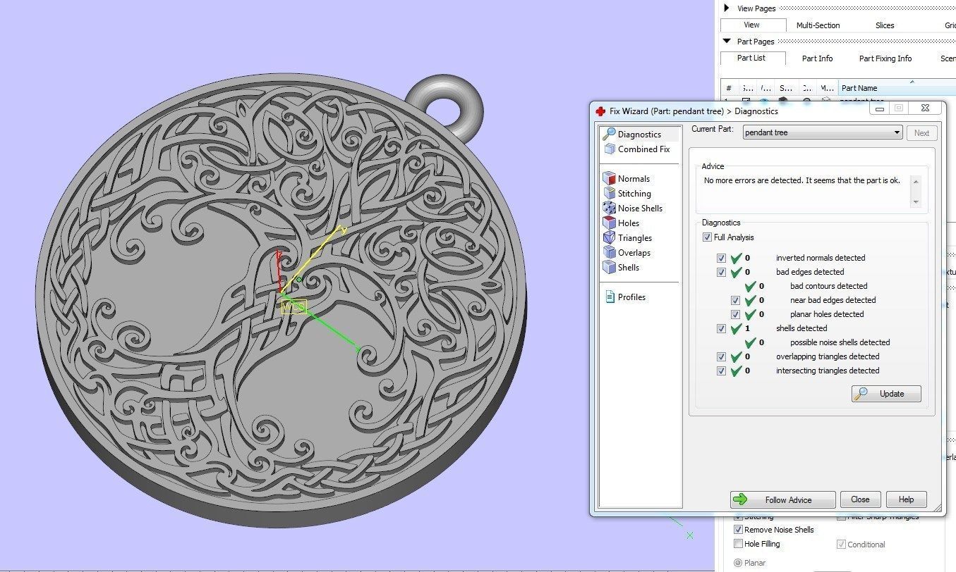 pendant tree 3D print model_4