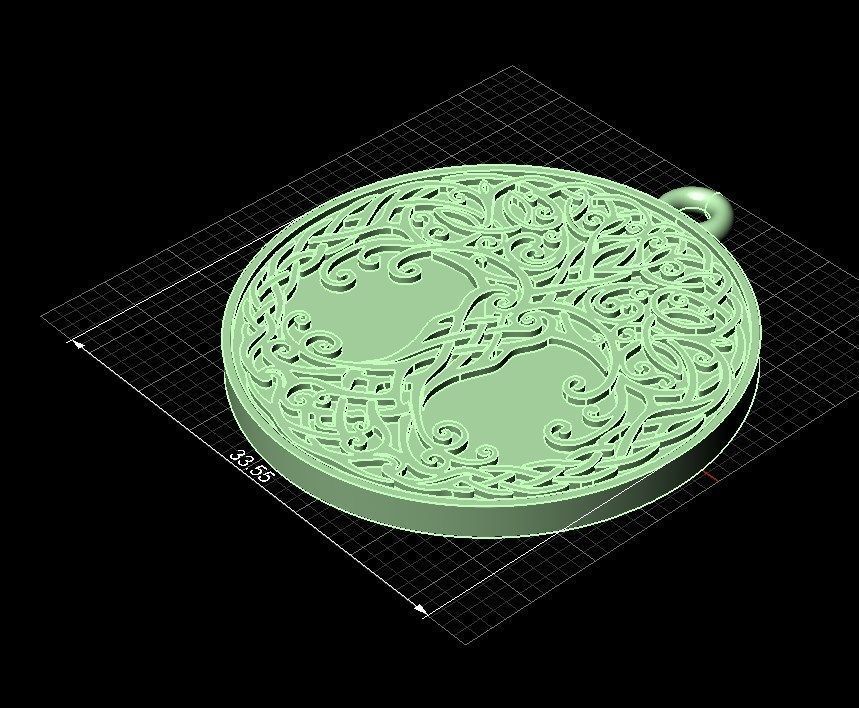 pendant tree 3D print model_3