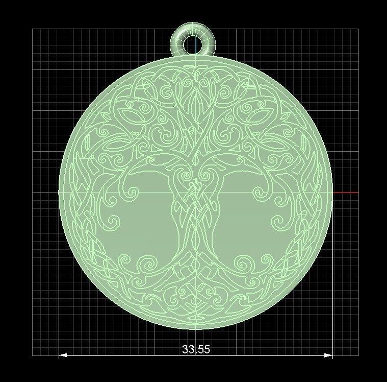 pendant tree 3D print model_1