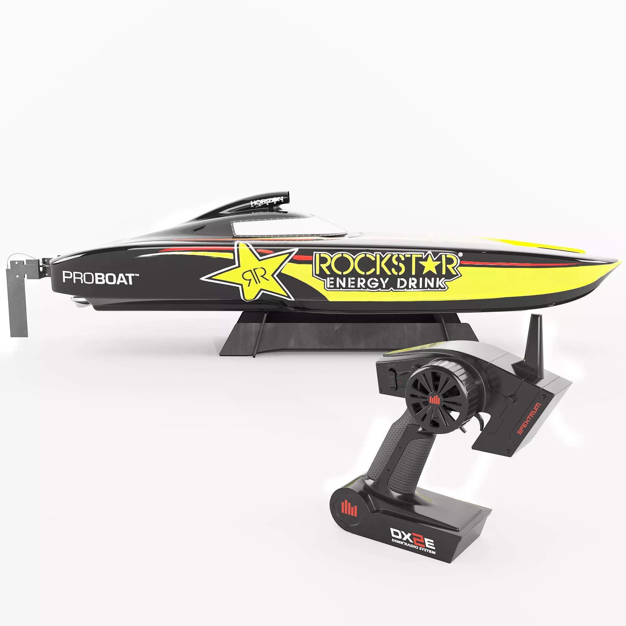 Rockstar Catamaran Gas with remote control pad 3D model
