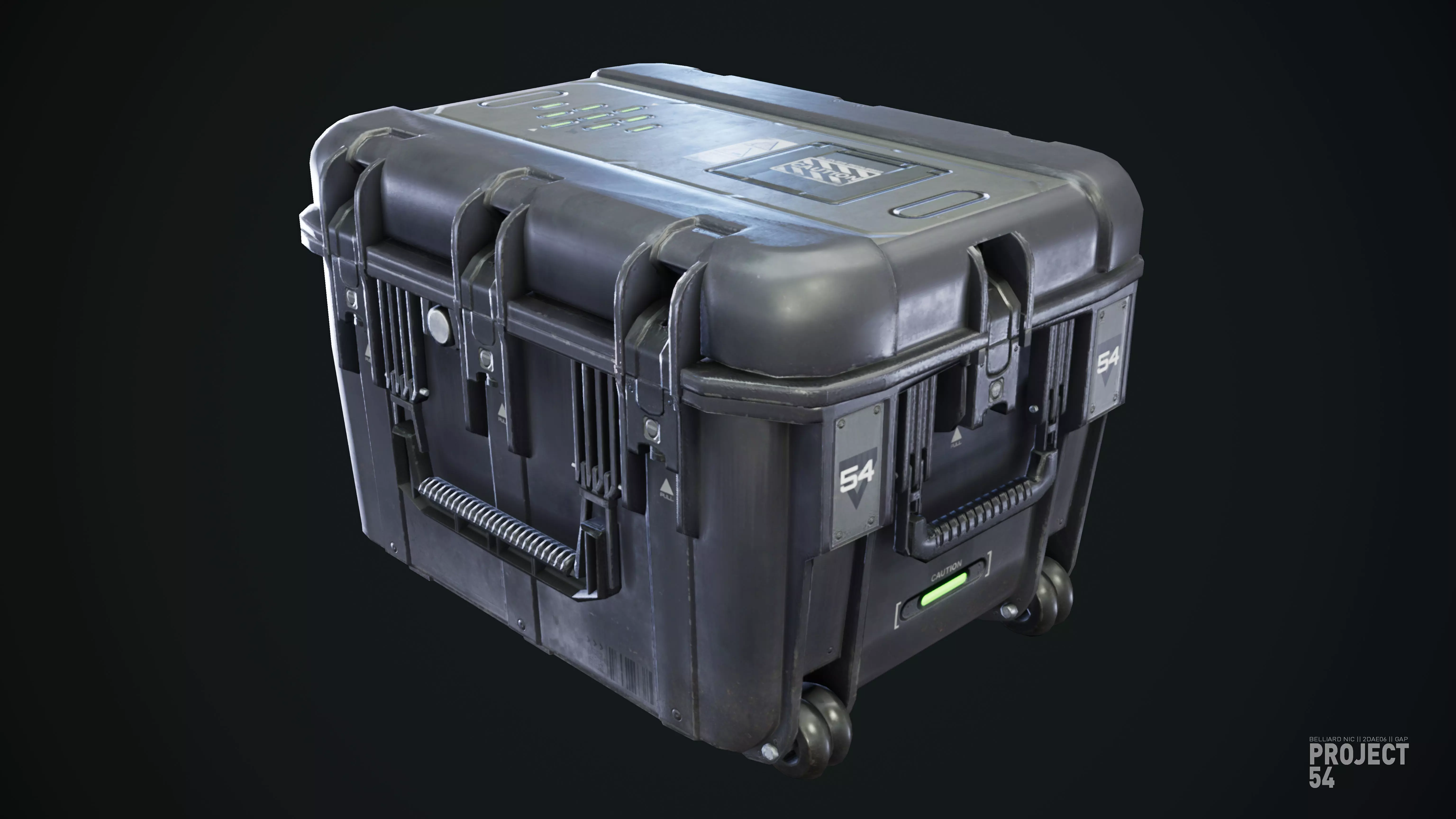 Project 54 - Game Ready prop Low-poly 3D model_0