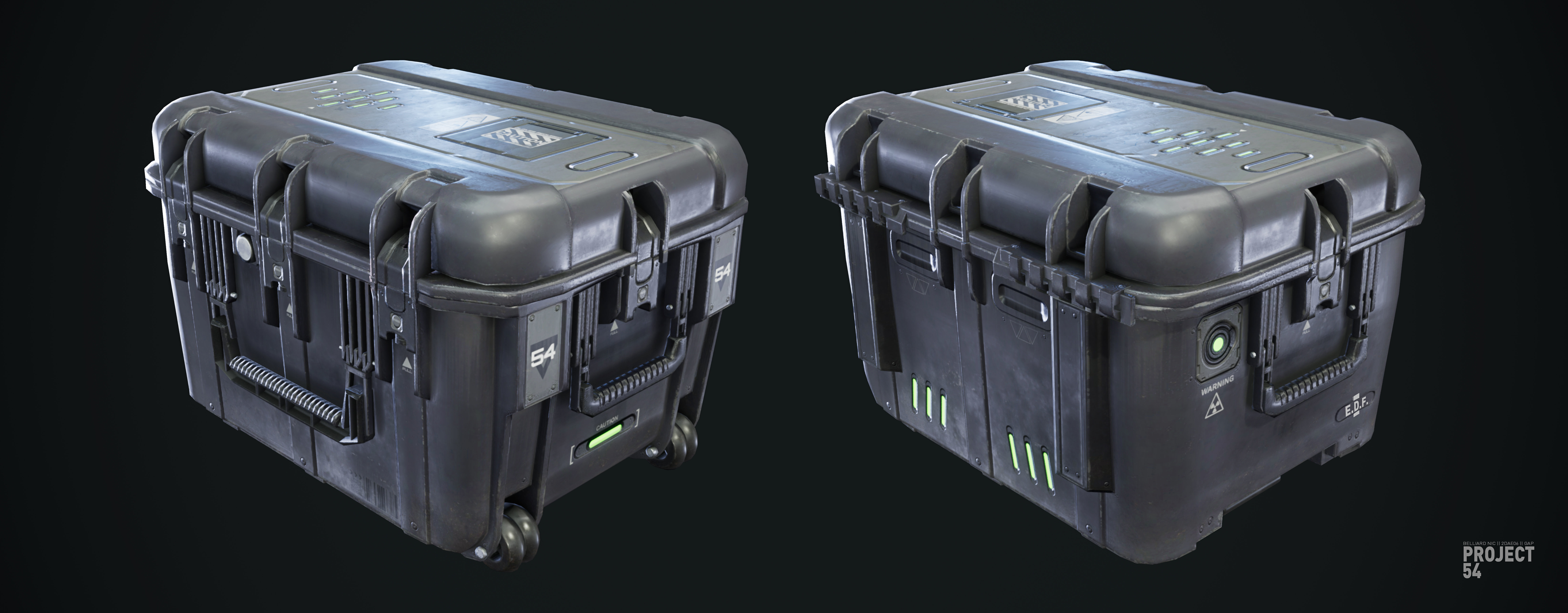 Project 54 - Game Ready prop Low-poly 3D model_2