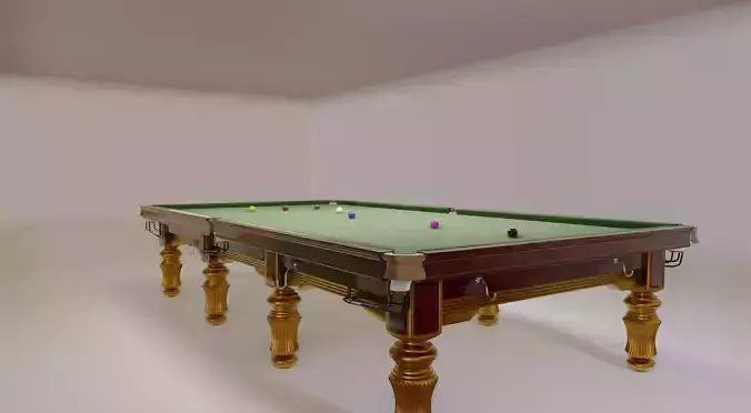 High Quality Detailed Snooker Tournament Table