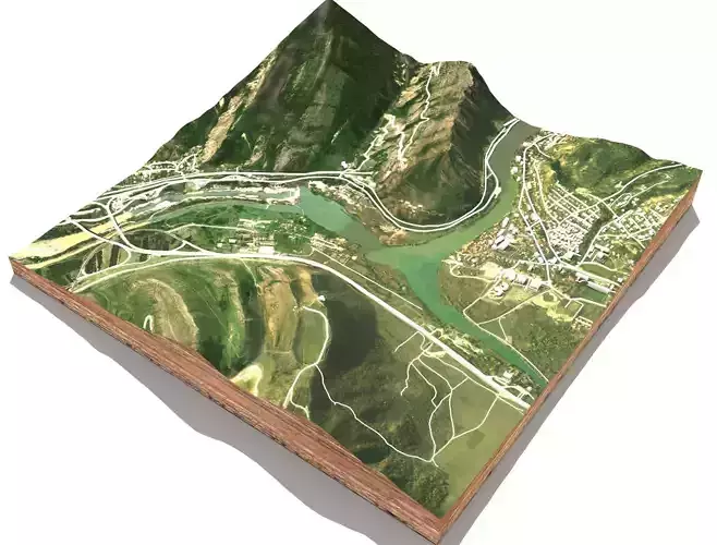 Mountain landscape Mtskheta in Georgia