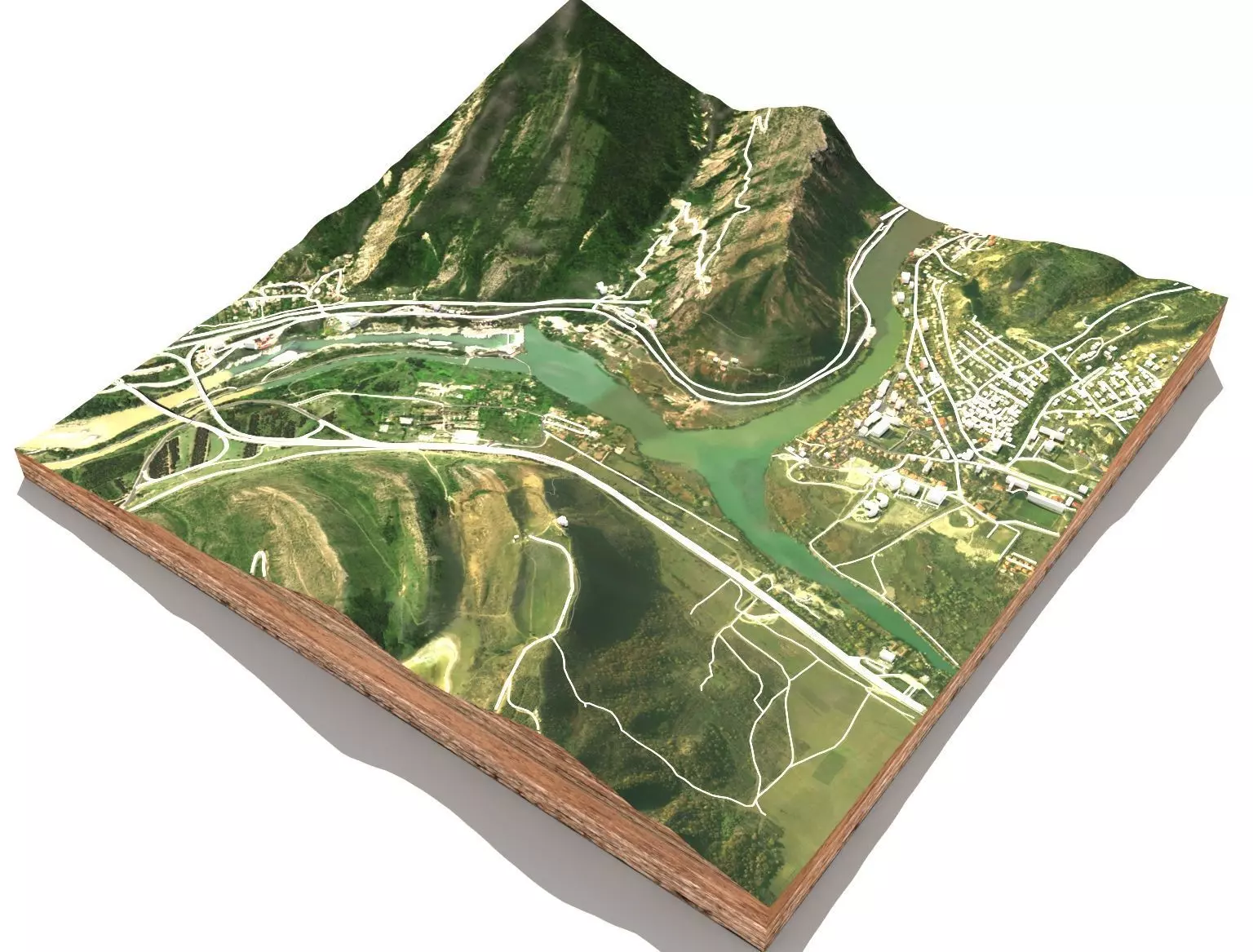 Mountain landscape Mtskheta in Georgia 3D model