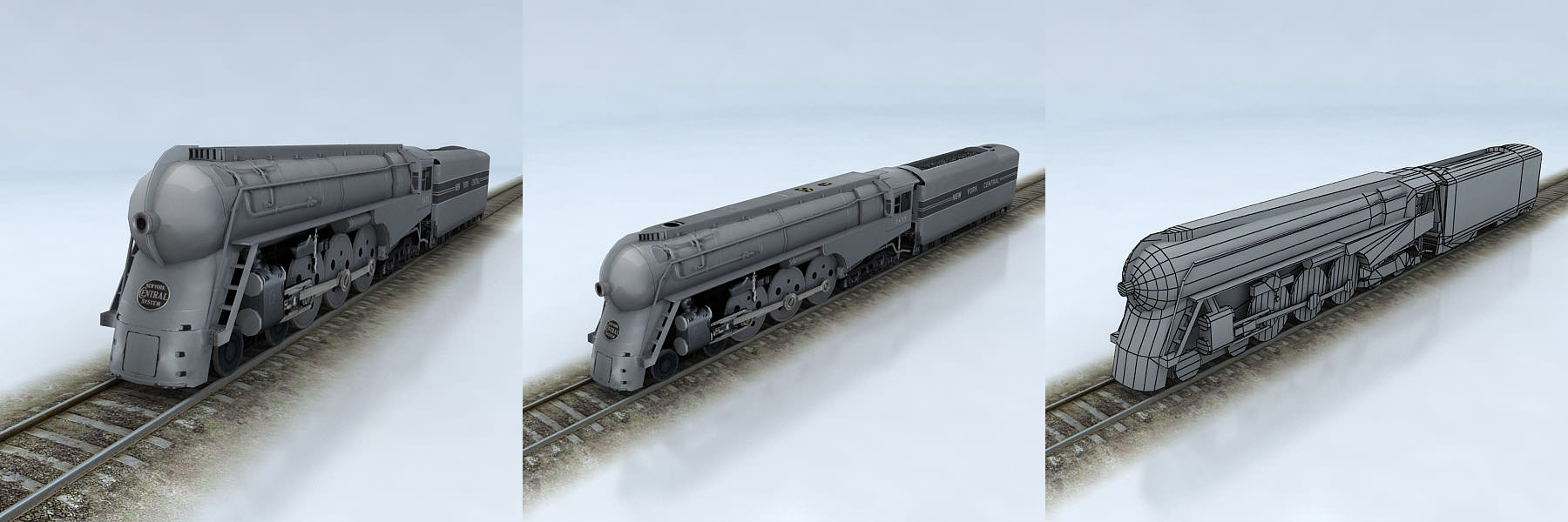 NYC Hudson Low-poly 3D model_6