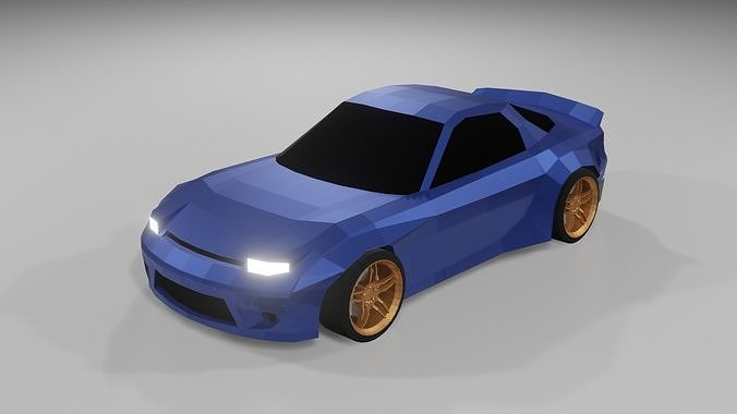 Mazda RX-7 Rocket Bunny Low-poly 3D model