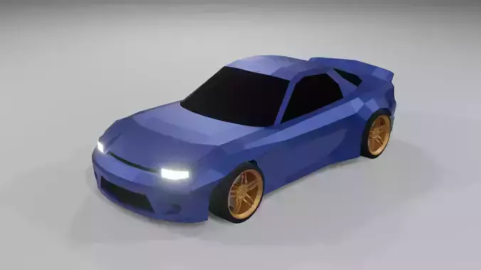 Mazda RX-7 Rocket Bunny Low-poly 3D model