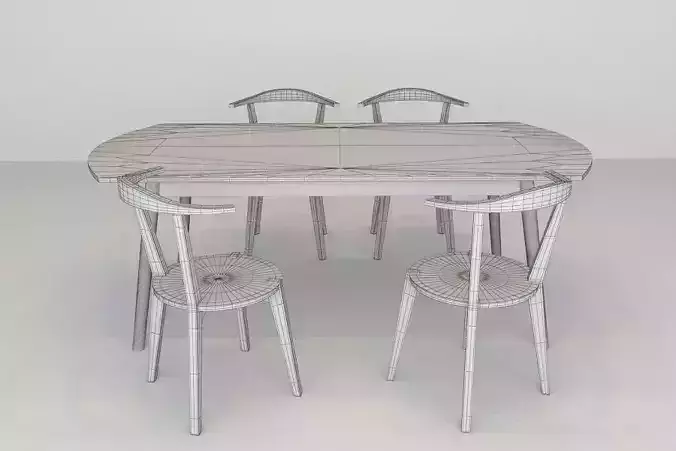 wooden dining set