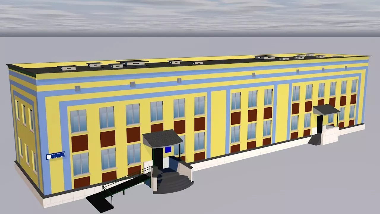 School building 3D model_0