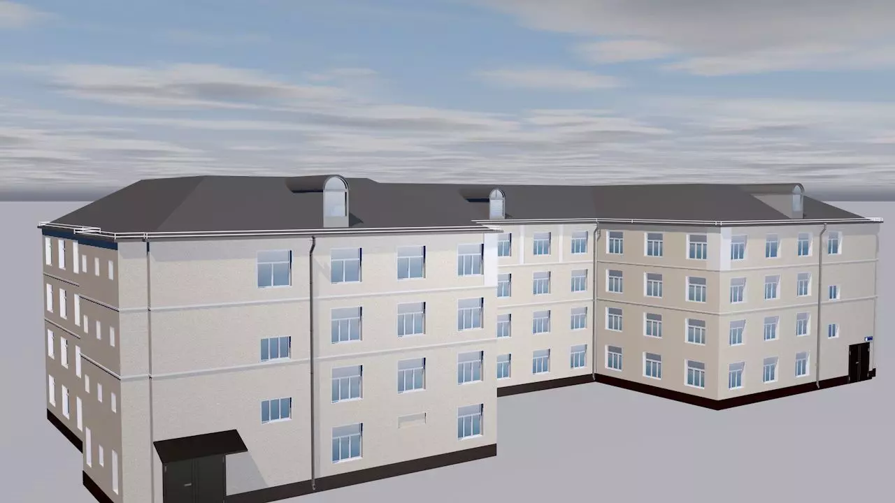 Dwelling house 3D model_0