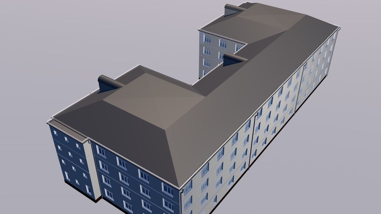 Dwelling house 3D model_2