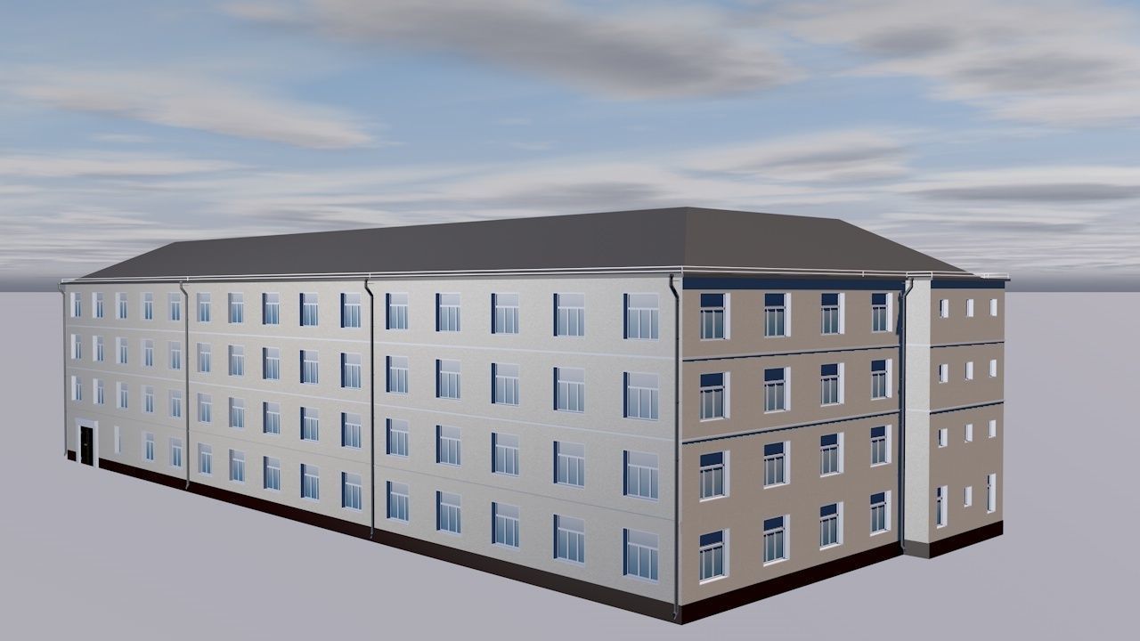 Dwelling house 3D model_1