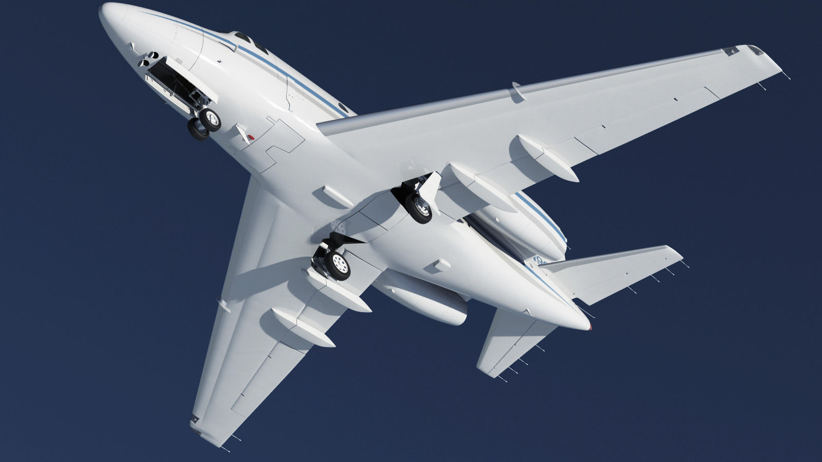 Sabreliner 60 - 65 with interior 3D model_21