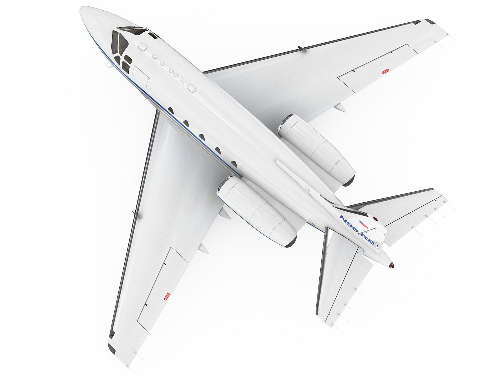 Sabreliner 60 - 65 with interior 3D model_18